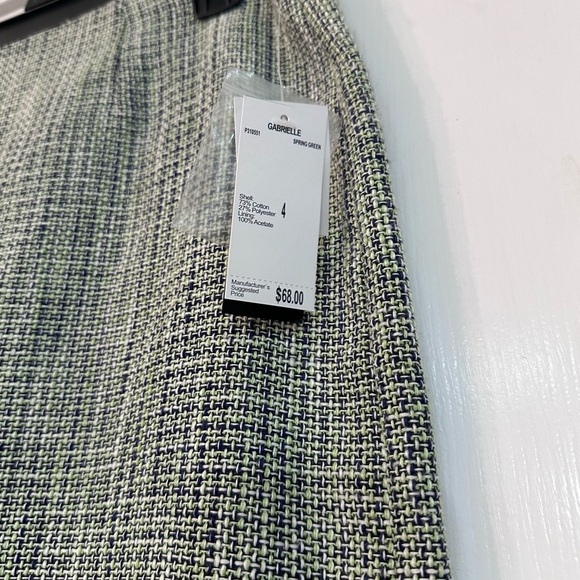 Premise Green and Blue Patterned Pencil Skirt - Picture 3 of 5